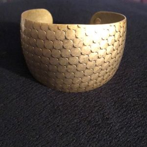 Matte gold Lia Sophia cuff bracelet
